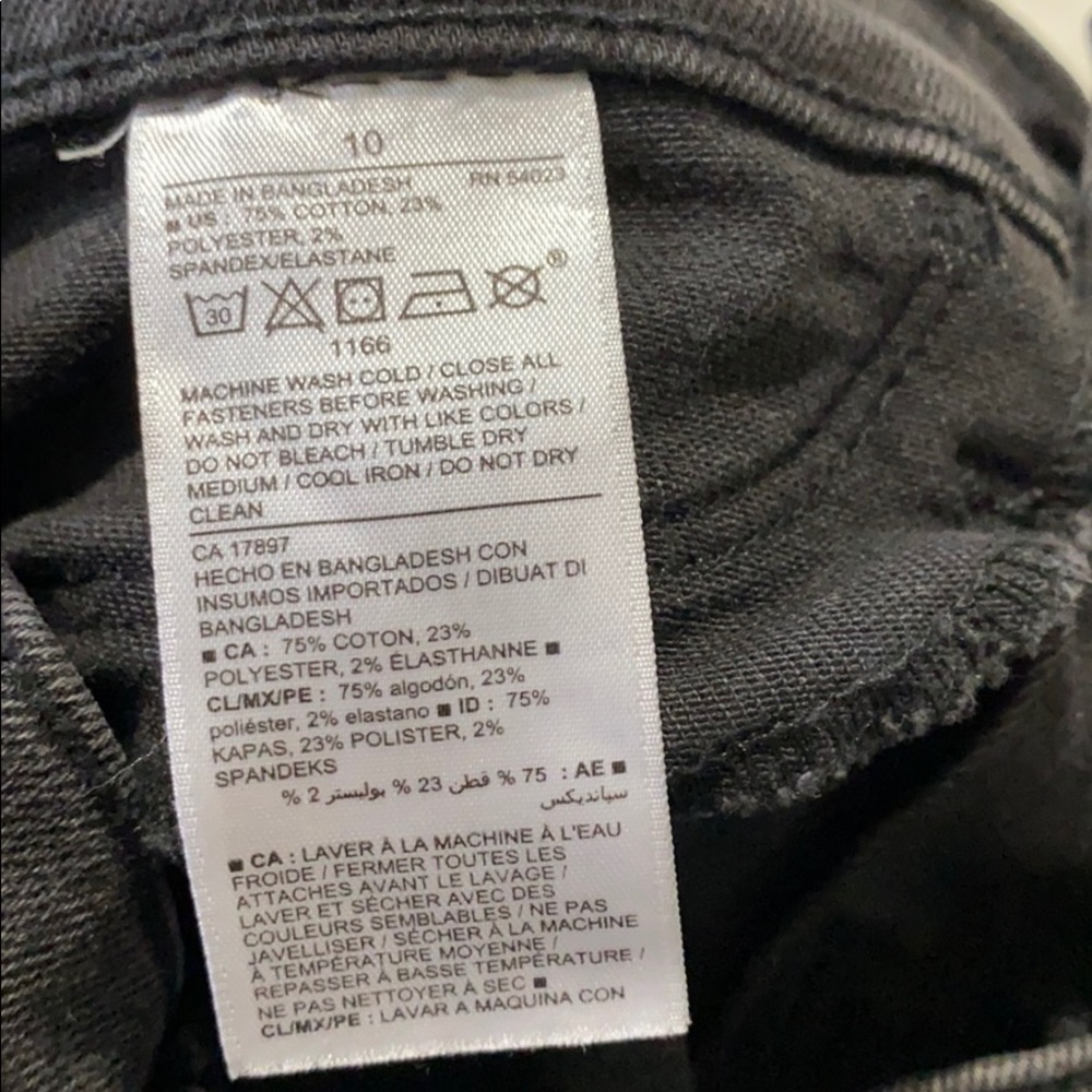 GIRLS Size 10 BLACK OLD NAVY Ballerina Jeans - Picture 6 of 8